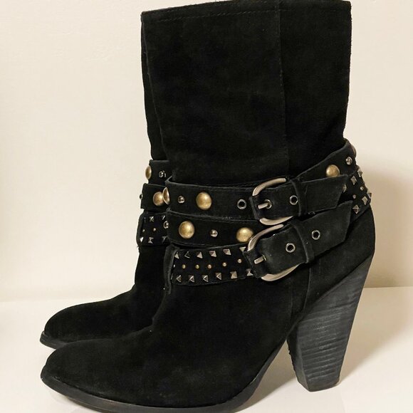 Guess - Black suede and size 8.5 - Picture 1 of 8